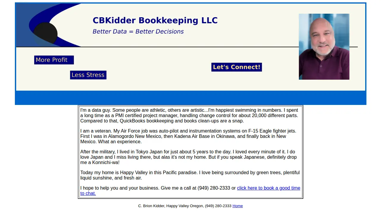 CBKidder Bookkeeping LLC page
