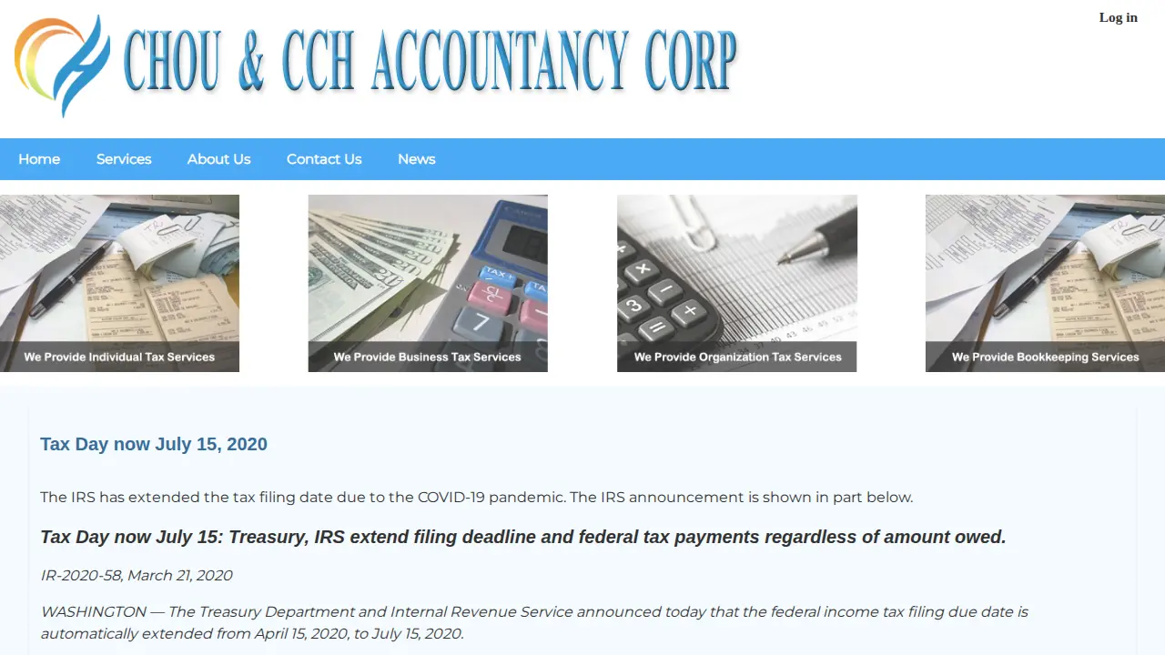 Chou & CCH Accountancy Corp. page