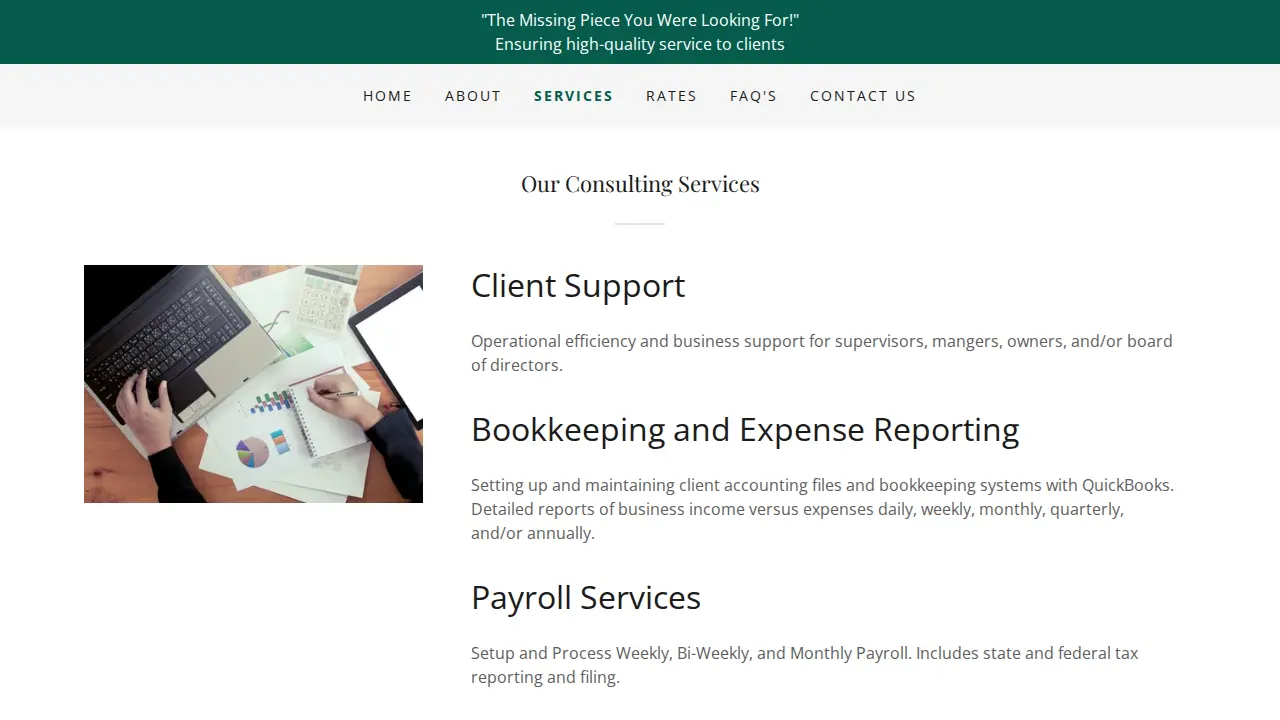 CCM Business Solutions Inc page