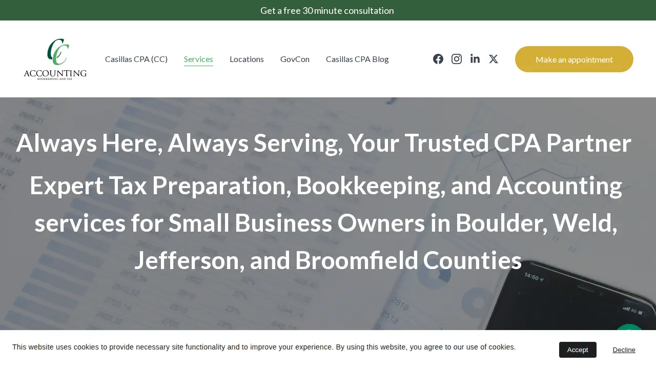 CCTAXANDBOOKS.COM page