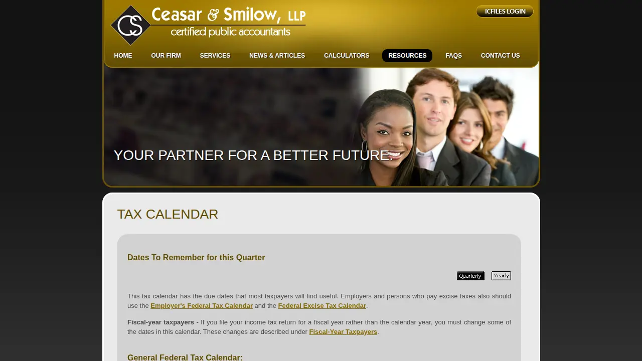 Ceasar & Smilow LLP page