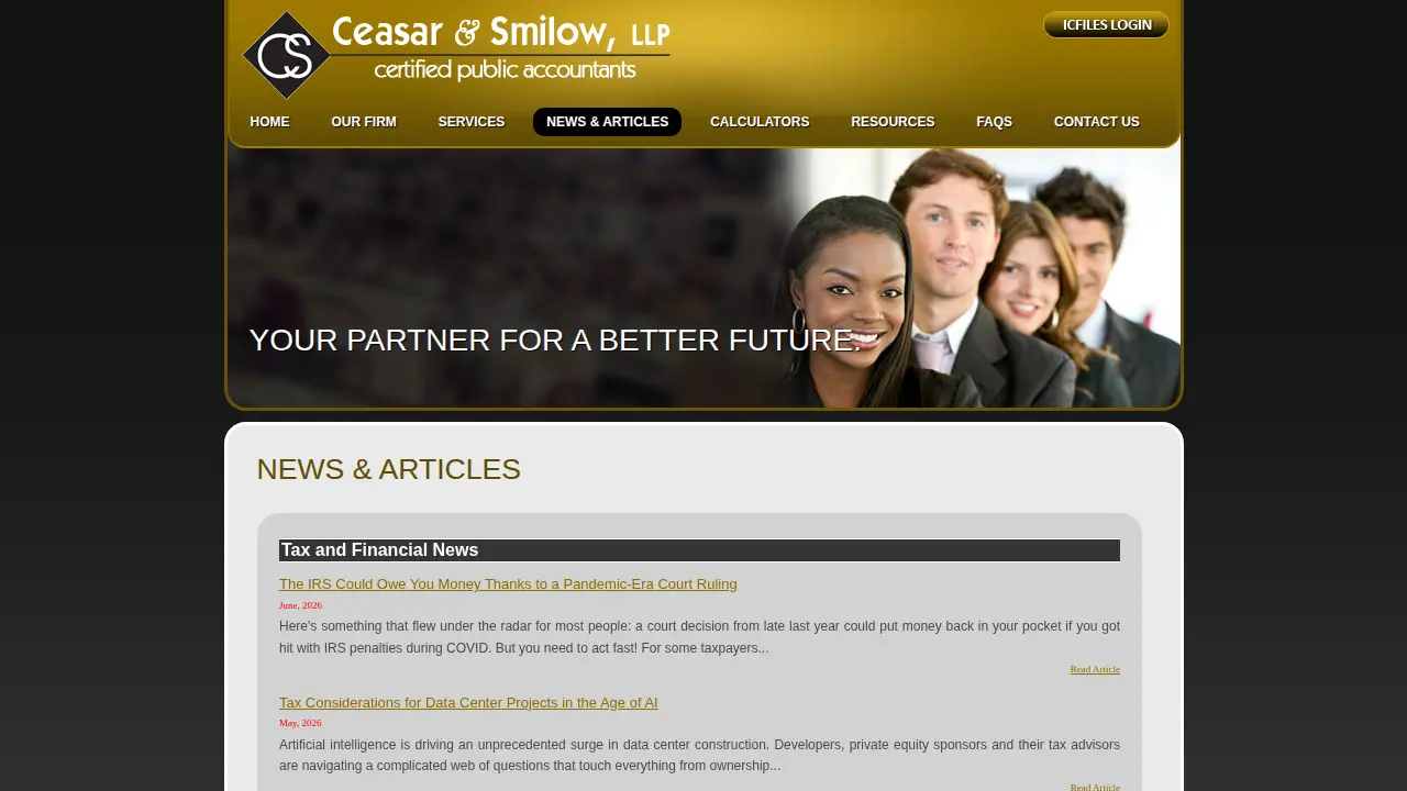 Ceasar & Smilow LLP page