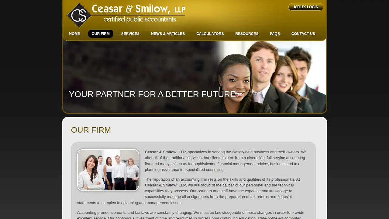 Ceasar & Smilow LLP page