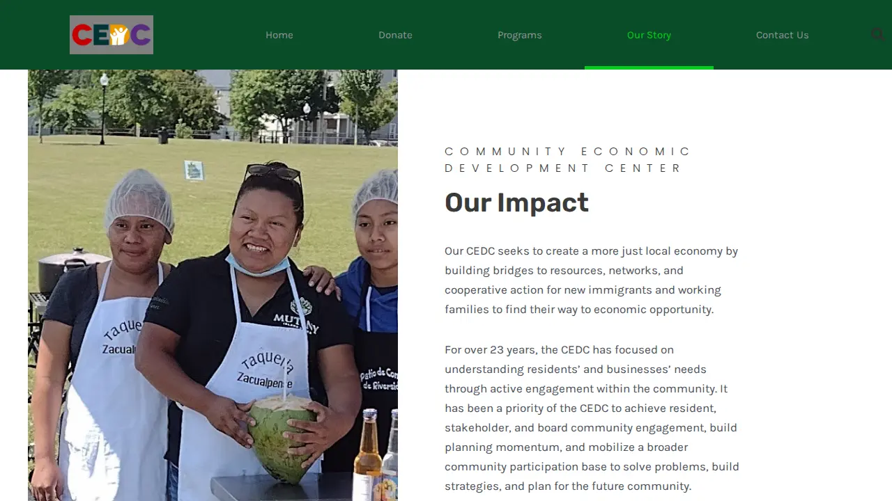 Community Economic Development Center page