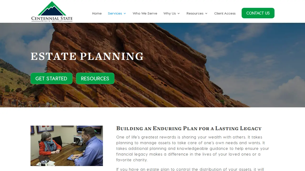 Centennial State Wealth Advisors, Doug Applegate, Raymond James page