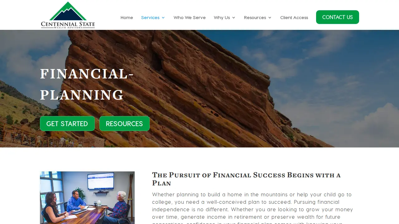 Centennial State Wealth Advisors, Doug Applegate, Raymond James page
