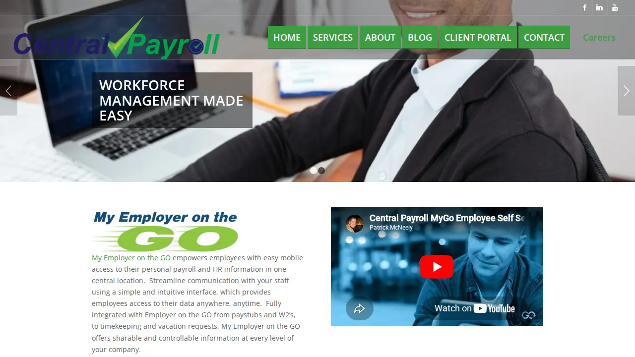 Central Payroll Associates page