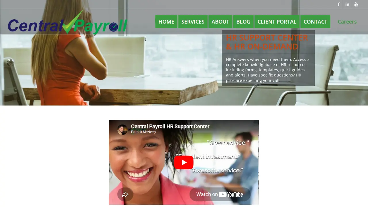 Central Payroll Associates page