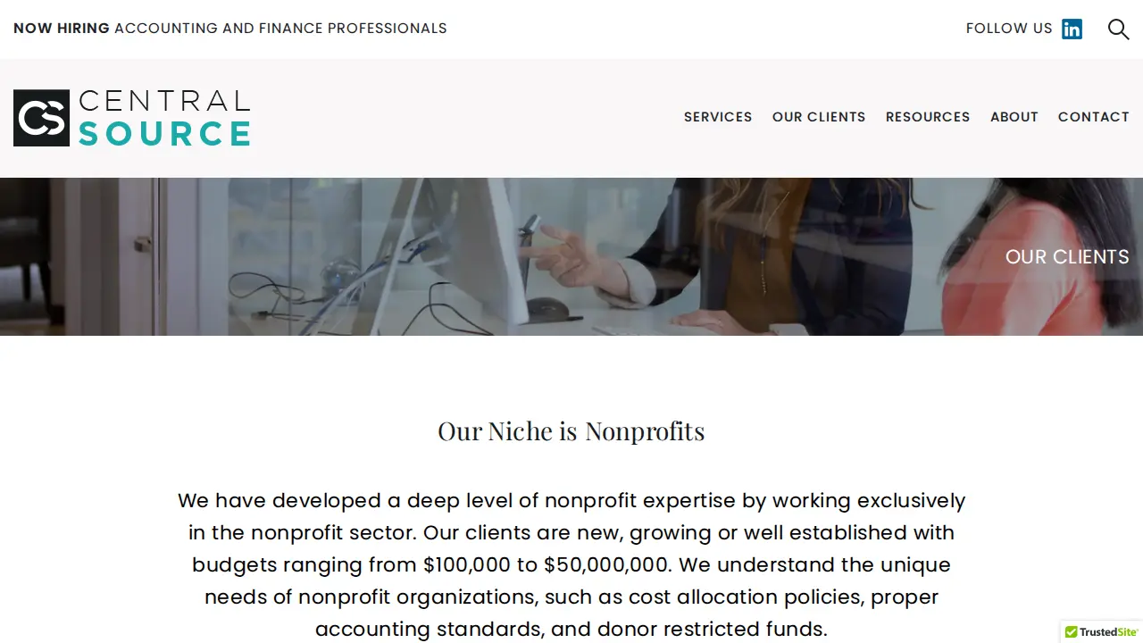 Central Source Inc page