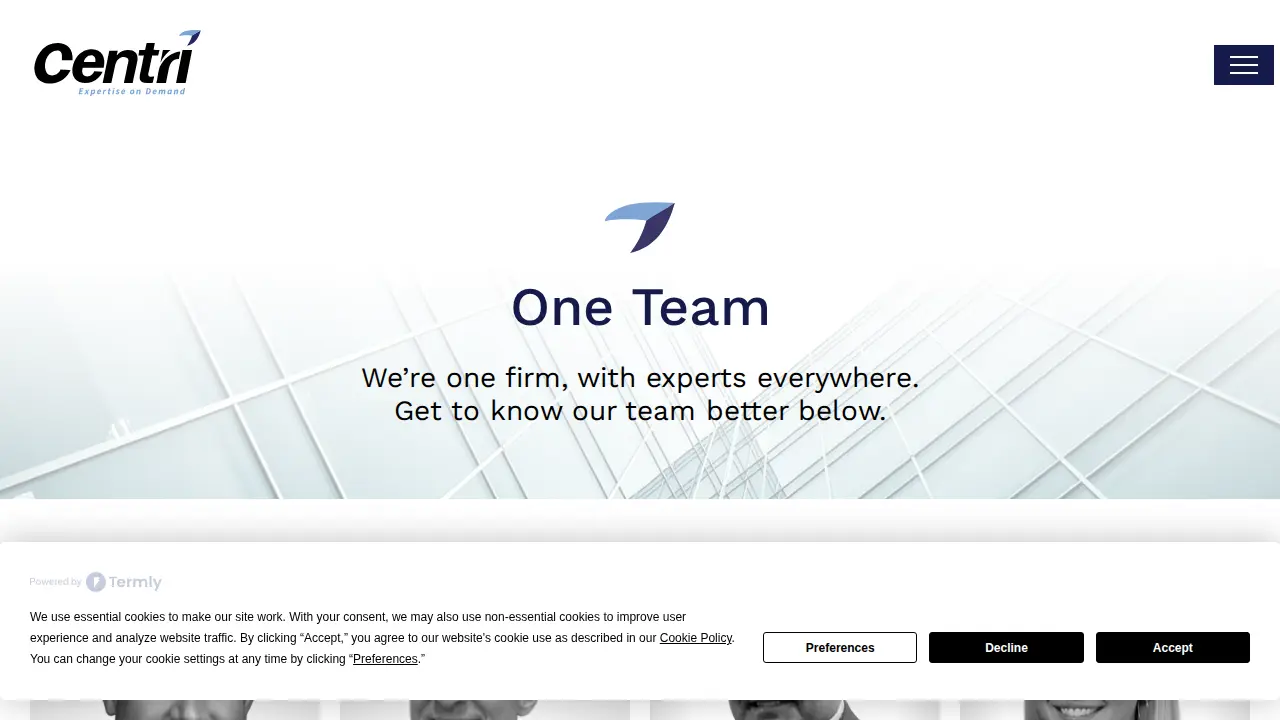 Centri Business Consulting page