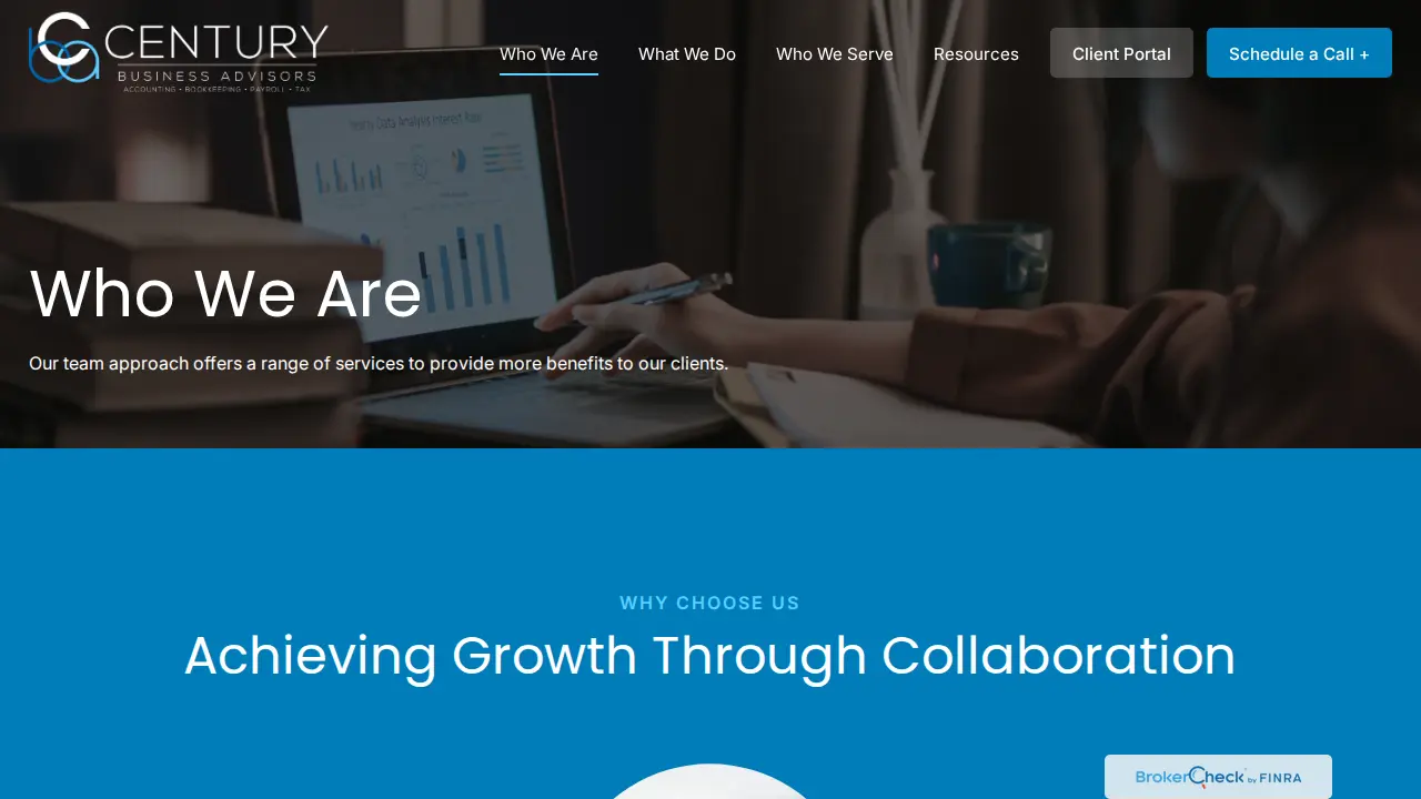 Century Business Advisors page