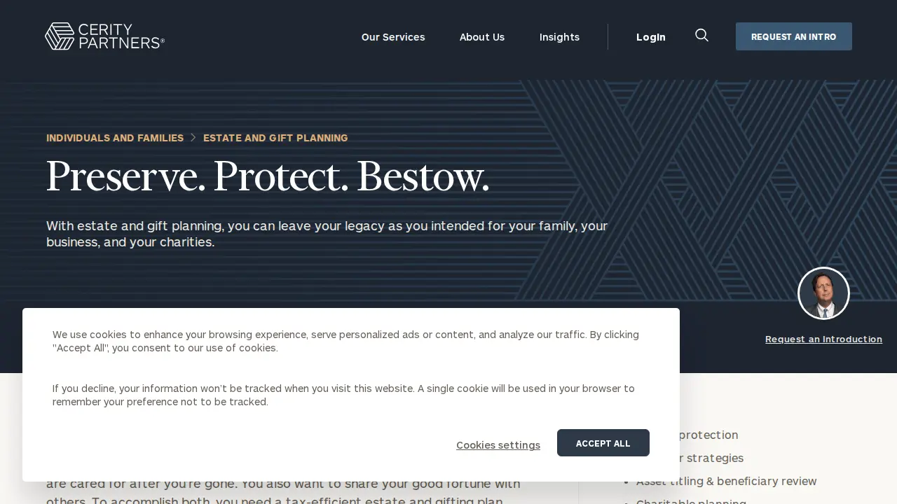 Cerity Partners page