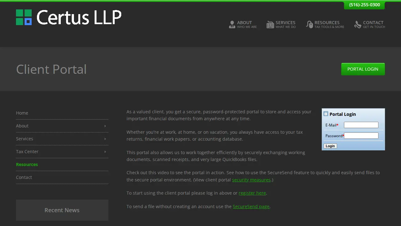 Certus LLP page