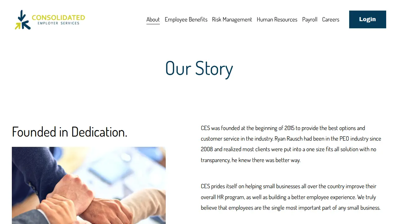 Consolidated Employer Services, Inc. page