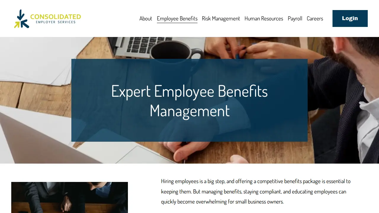 Consolidated Employer Services, Inc. page