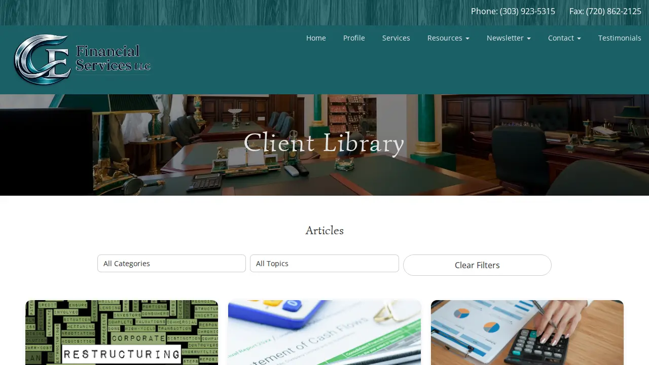 C & E Financial Services, LLC page