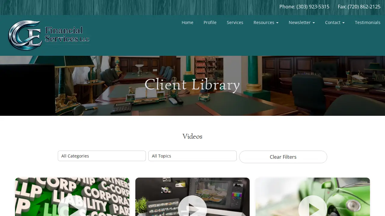 C & E Financial Services, LLC page