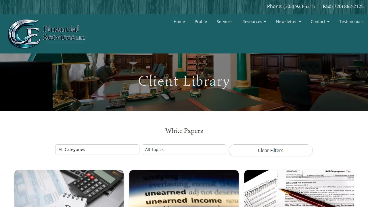 C & E Financial Services, LLC page