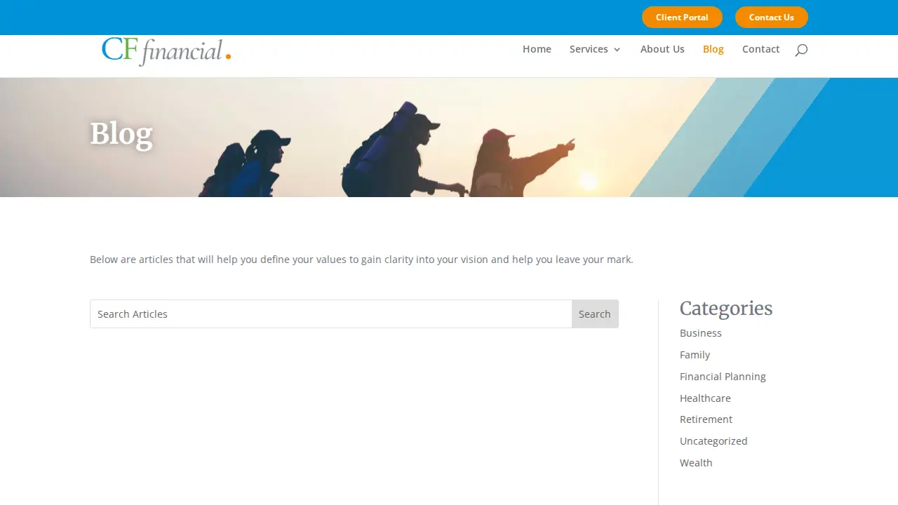 CF Financial page