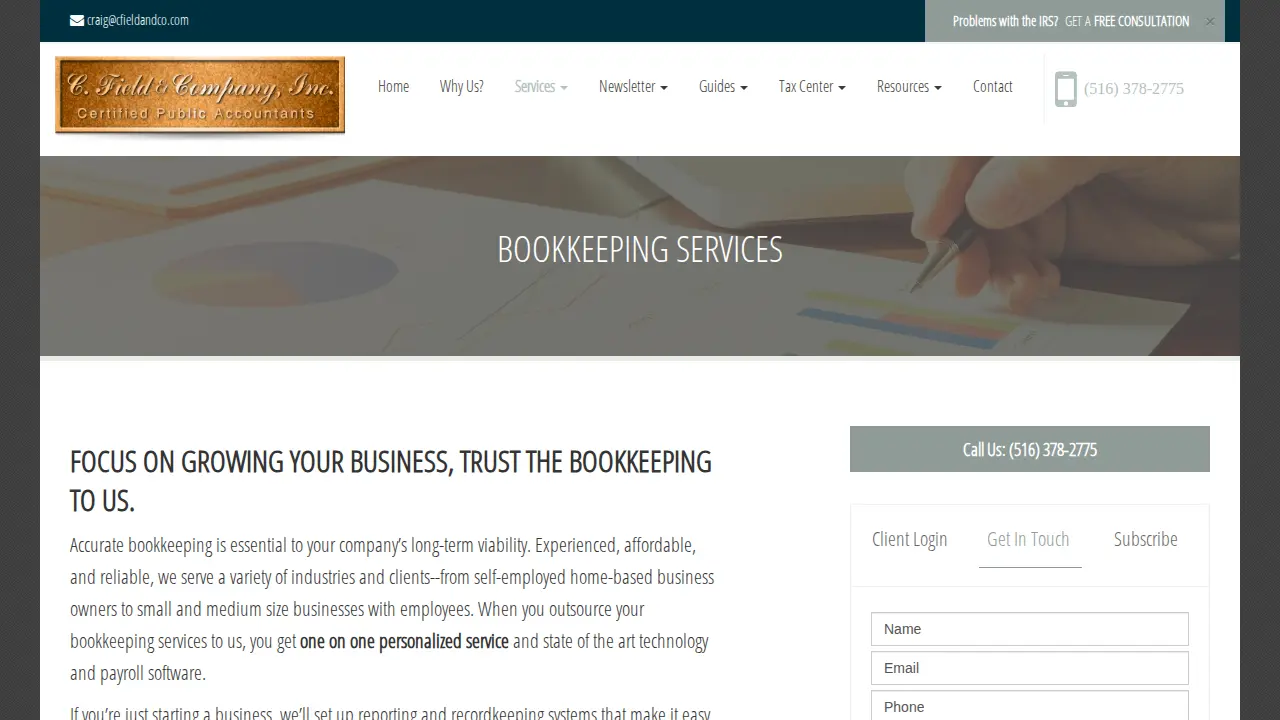 C. Field & Company, Inc. page