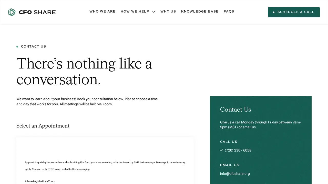 CFOshare page