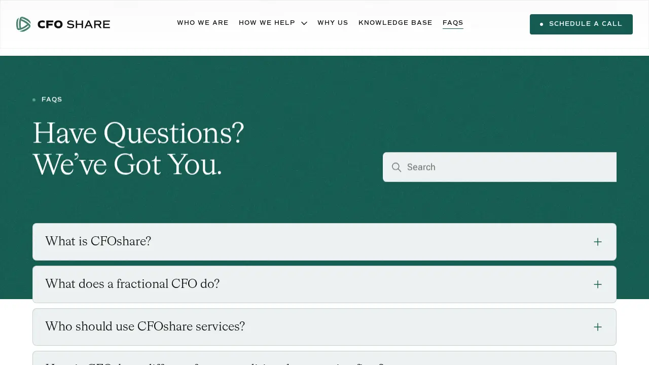 CFOshare page