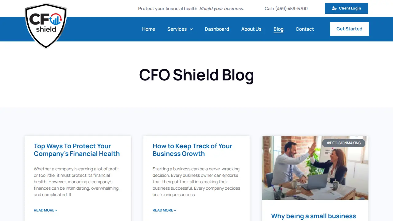 CFO Shield page