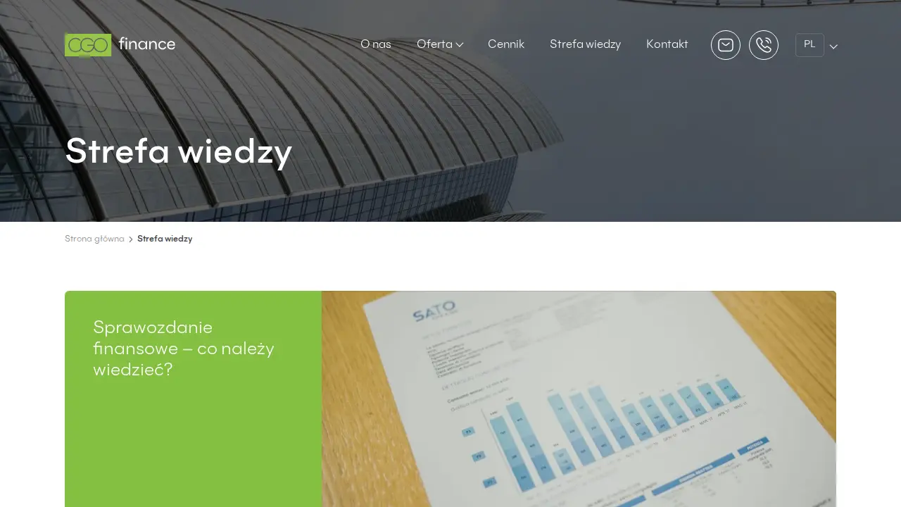 Biuro rachunkowe CGO Finance page