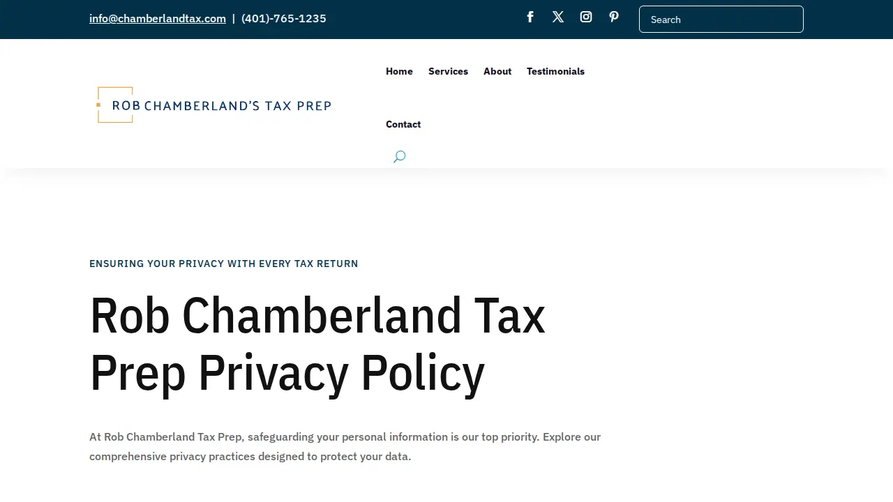 Chamberland Business Accounting page