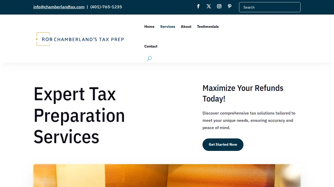 Chamberland Business Accounting page