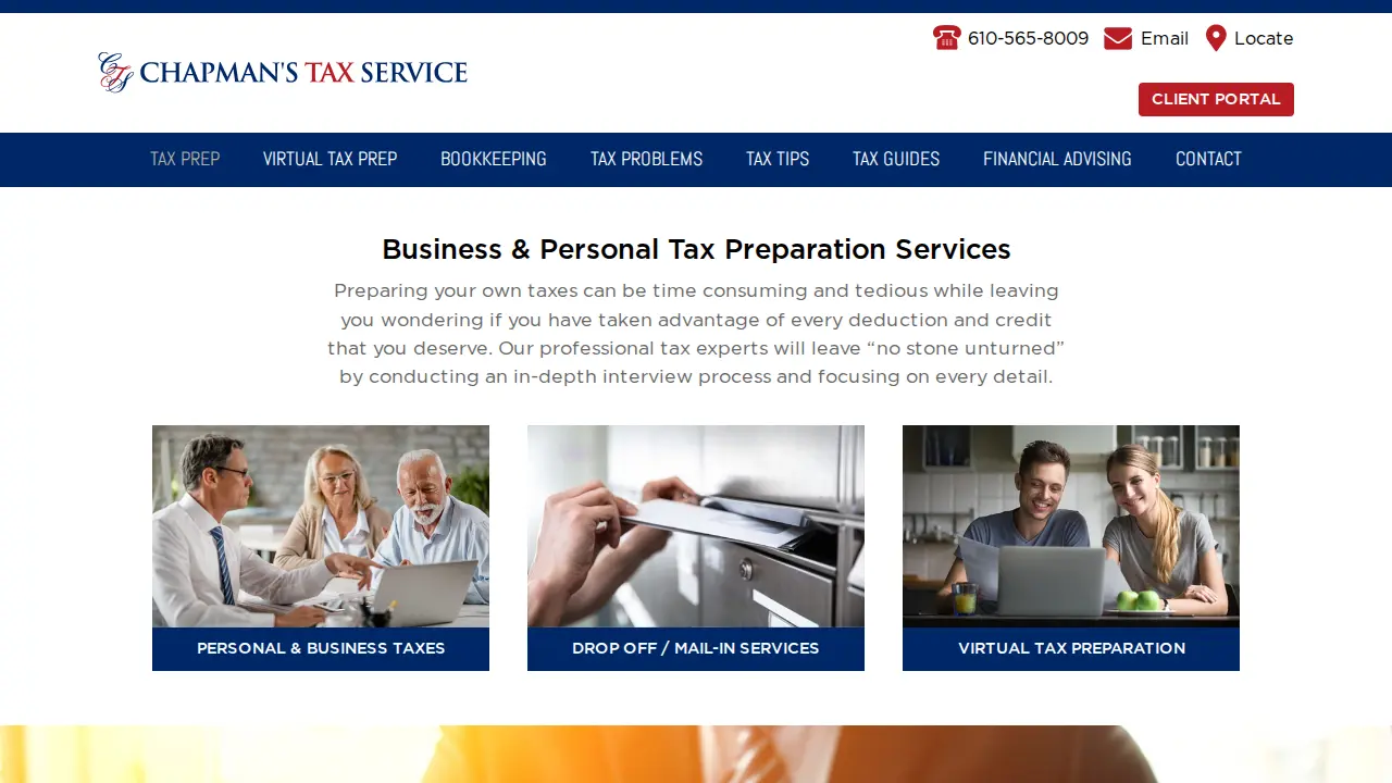 Chapman's Tax Service page