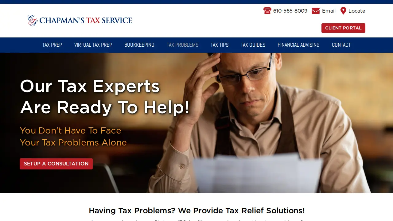 Chapman's Tax Service page