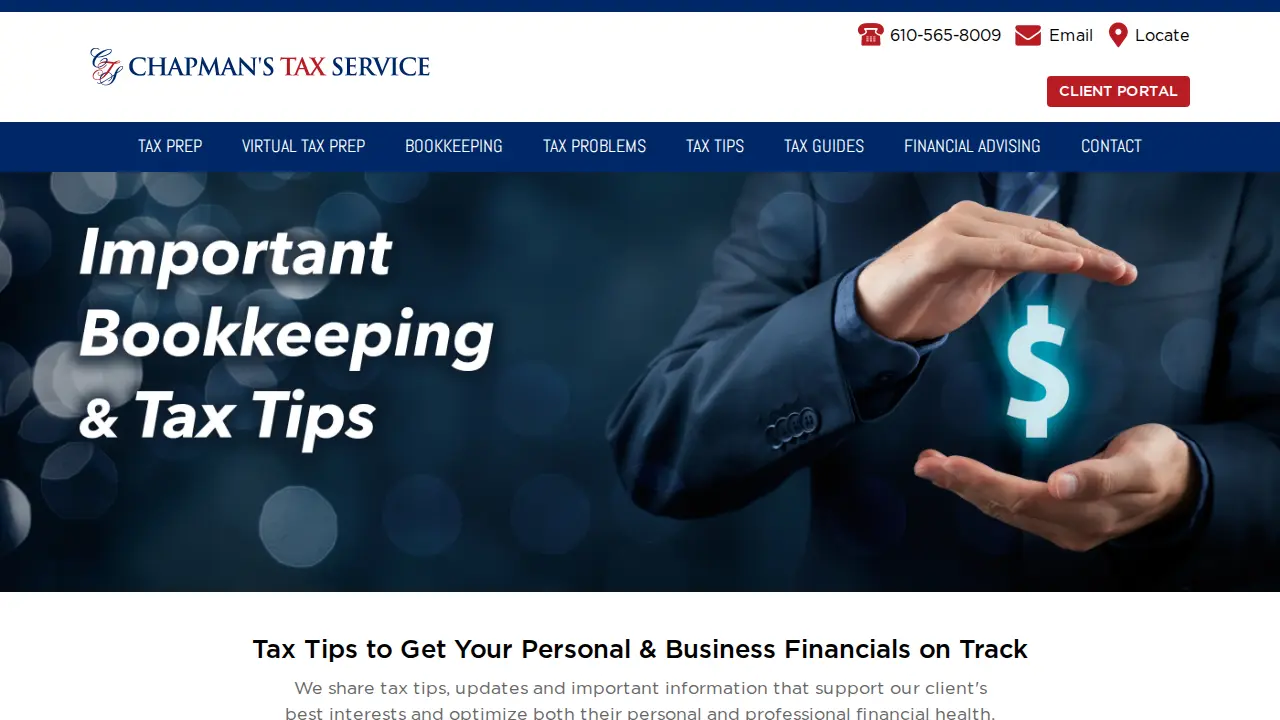 Chapman's Tax Service page