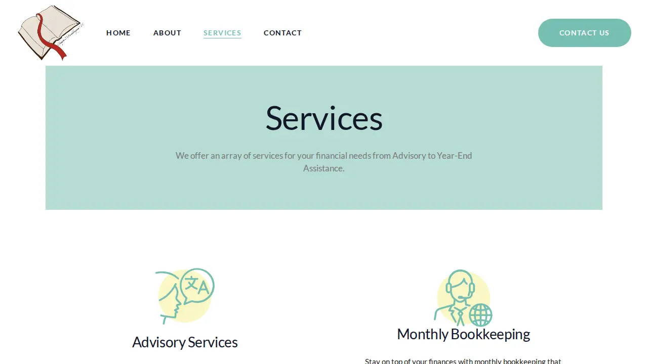 Chapter 23 Bookkeeping LLC page