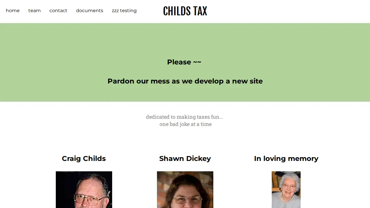 Childs Tax Service page