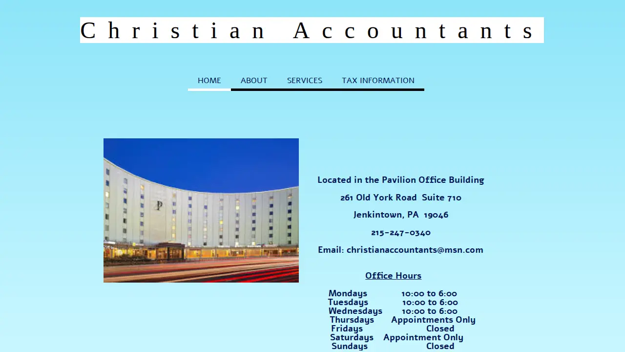 Christian Accountants page