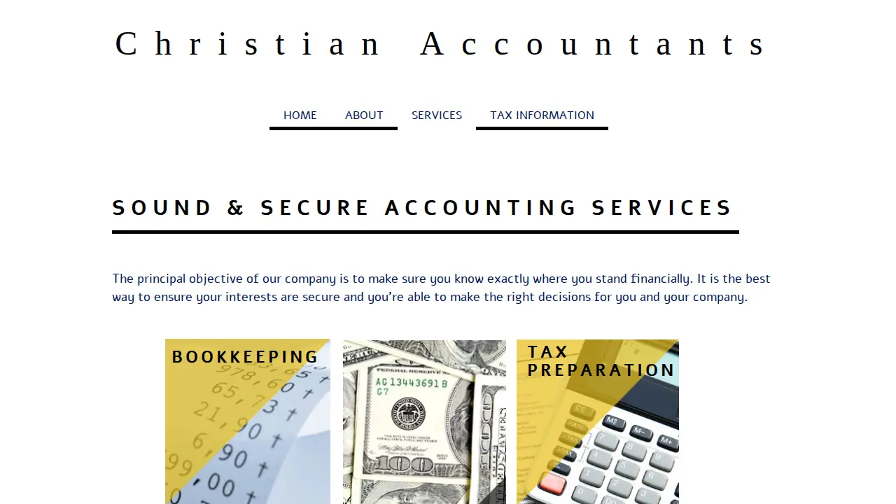 Christian Accountants page