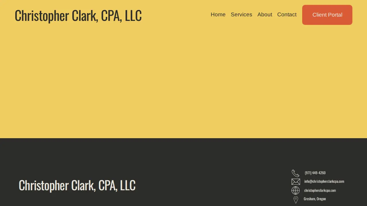 Christopher Clark, CPA, LLC page
