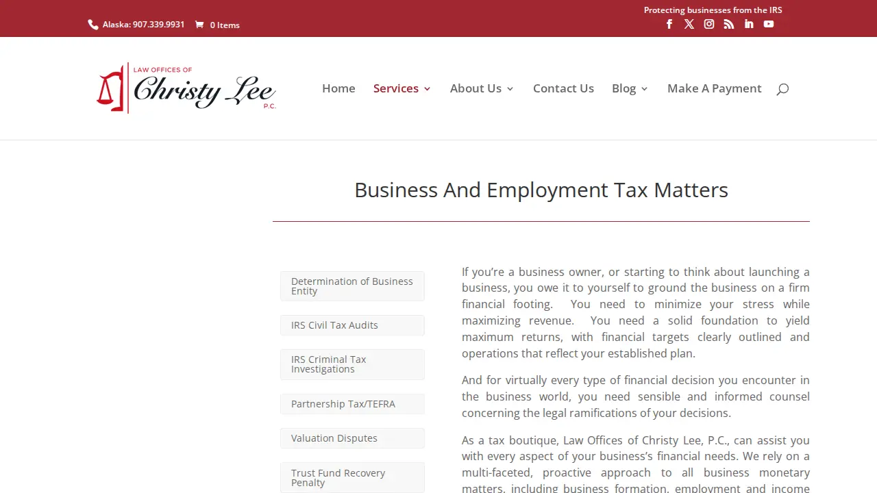 Law Offices of Christy Lee, P.C. page