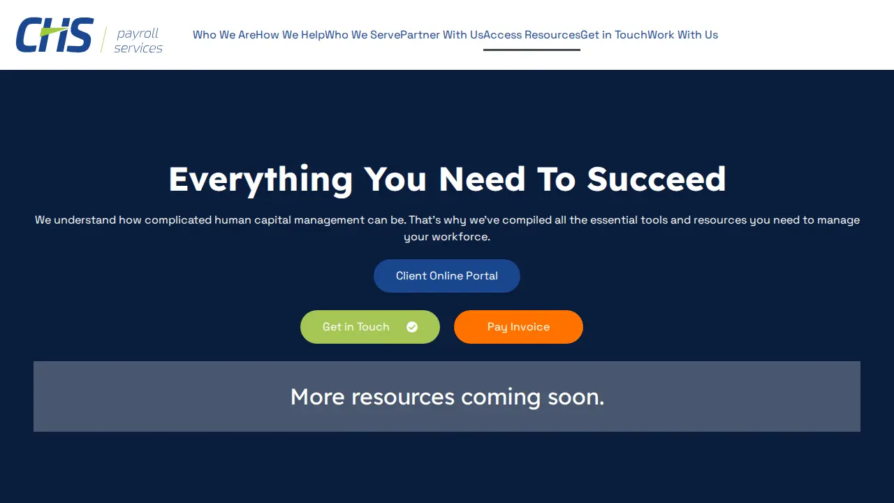 CHS Payroll page