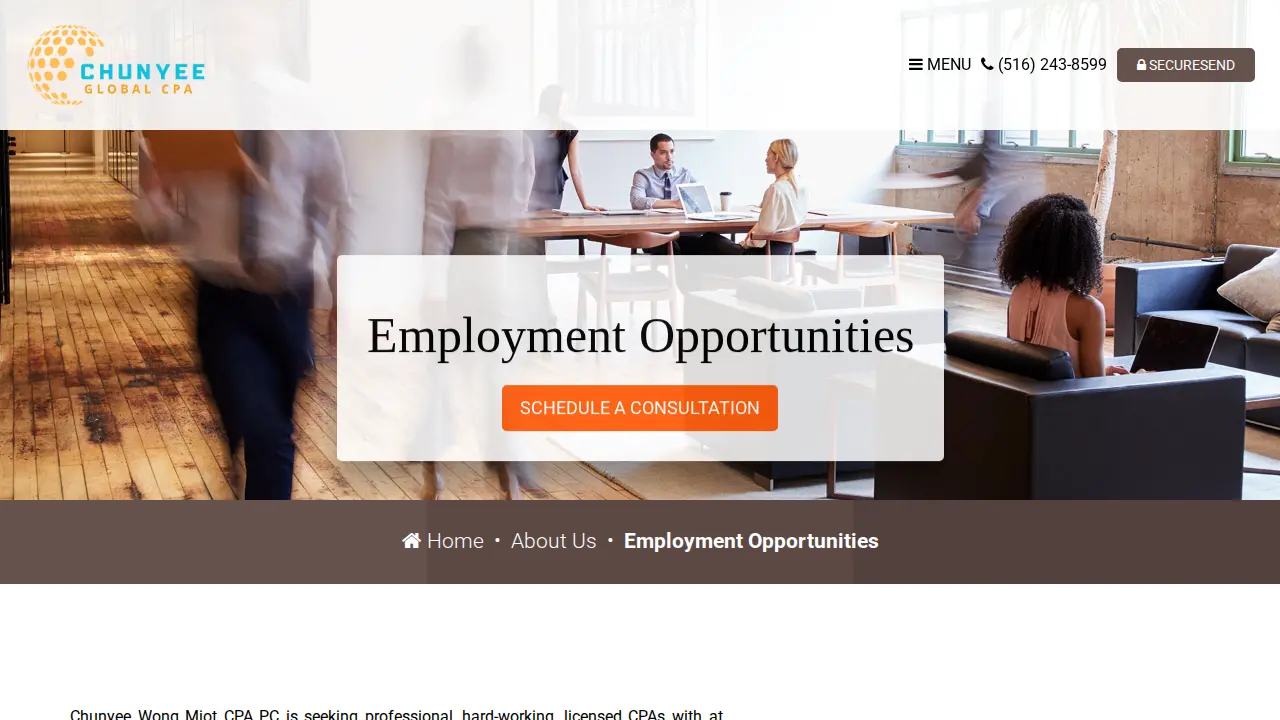 Chunyee Global CPA page