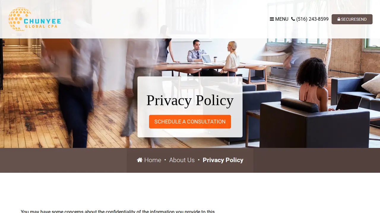 Chunyee Global CPA page