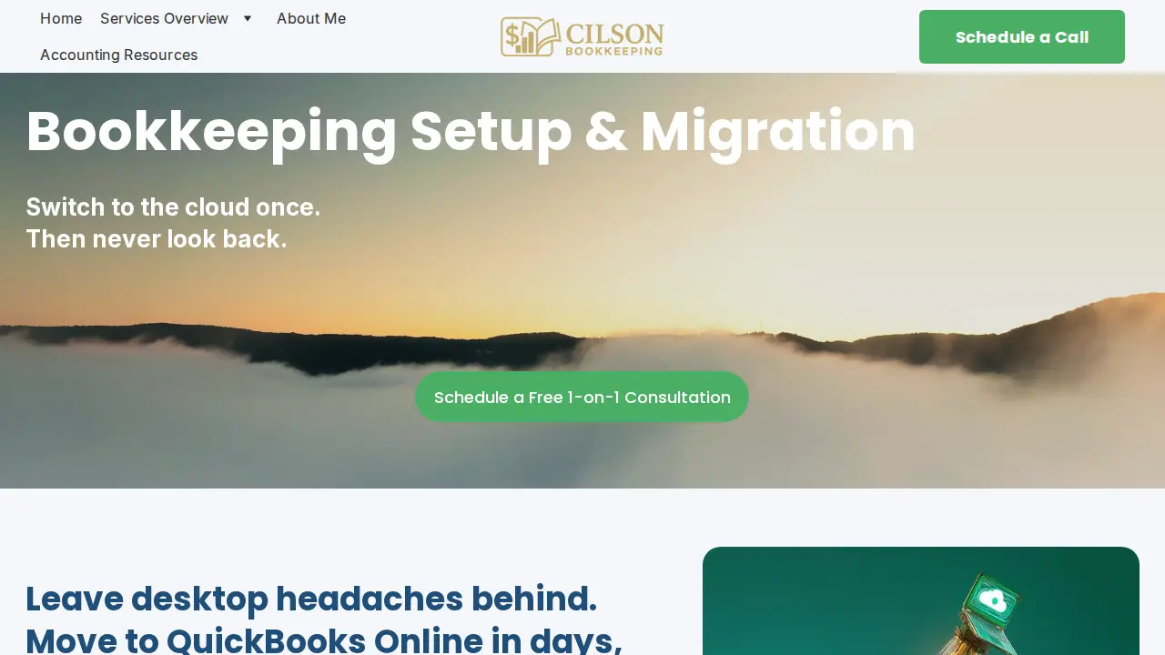 Cilson Bookkeeping page