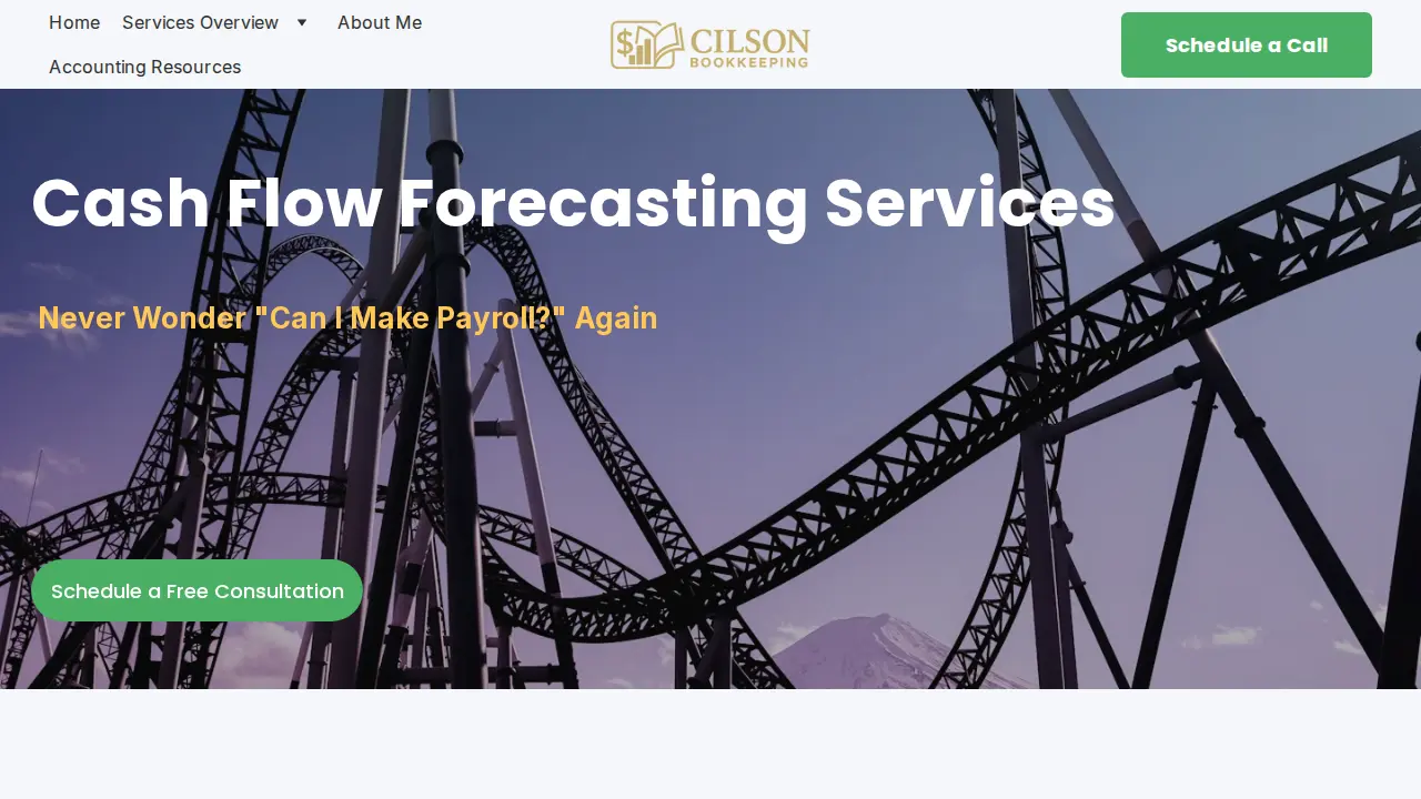 Cilson Bookkeeping page