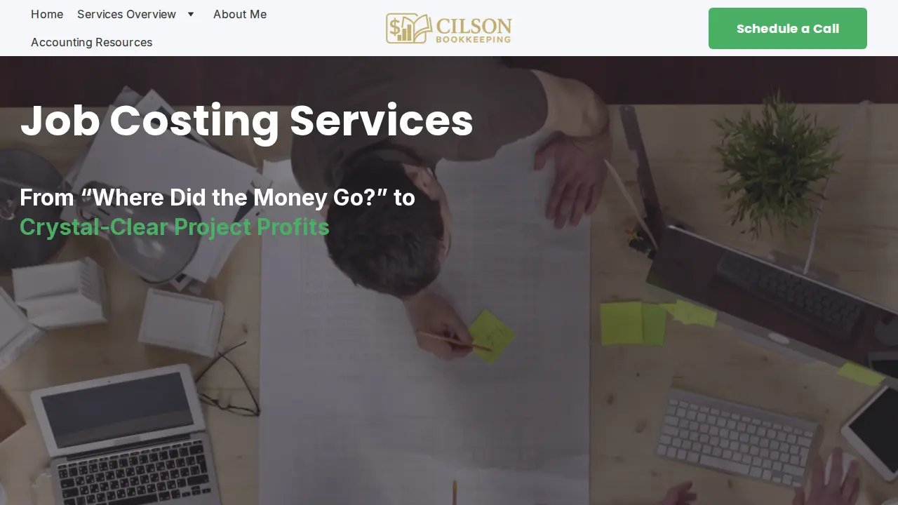 Cilson Bookkeeping page