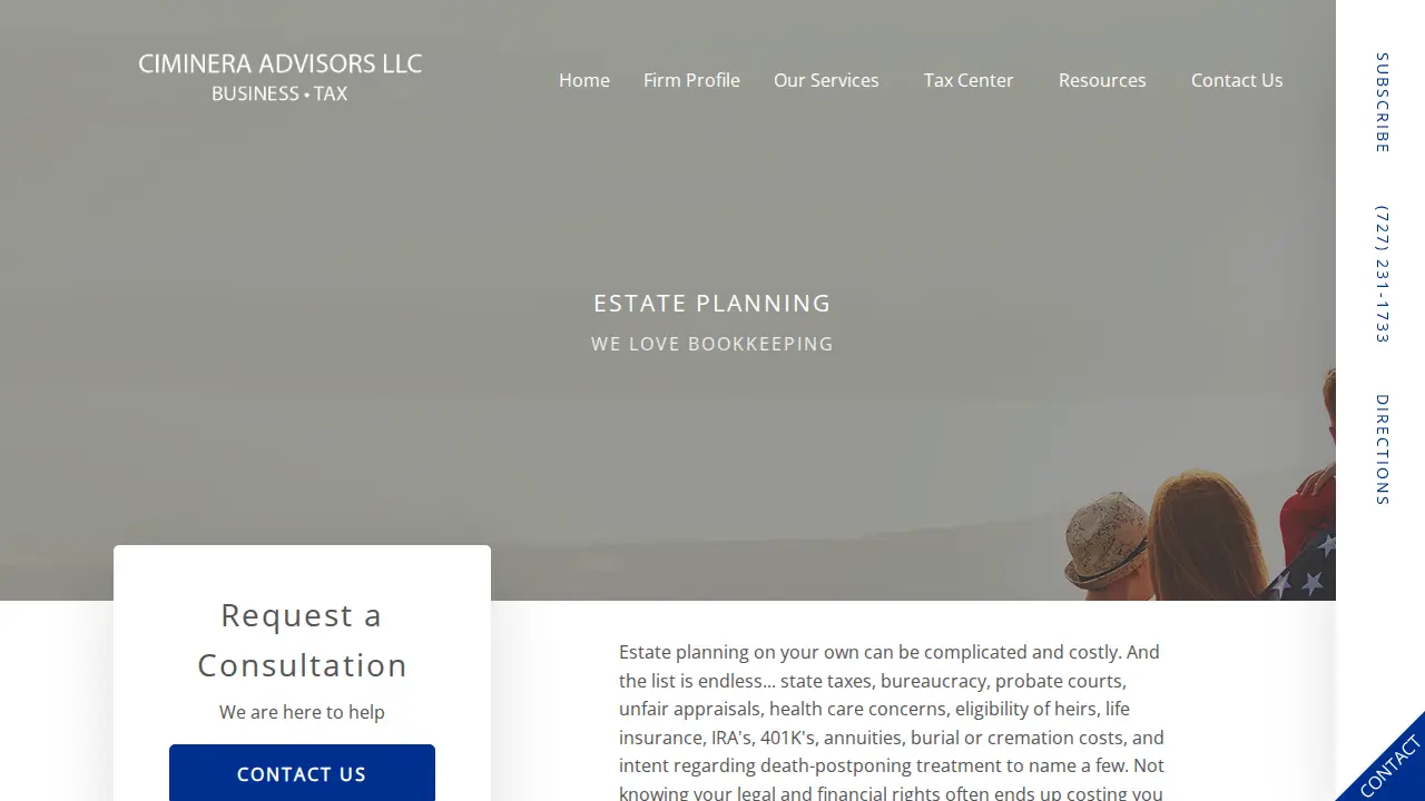 Ciminera Advisors LLC page