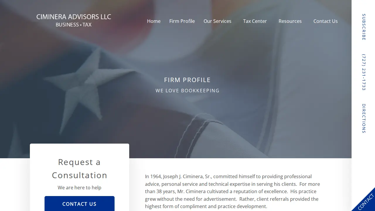 Ciminera Advisors LLC page
