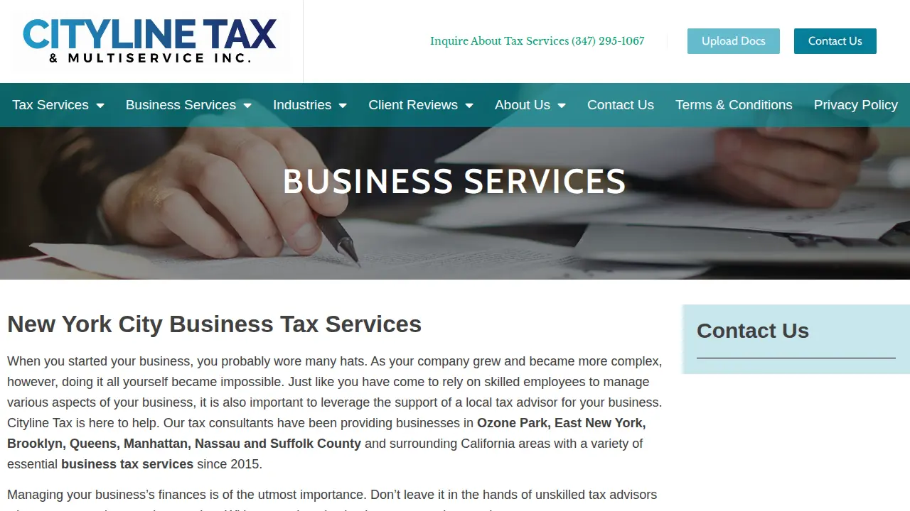 Cityline Tax & Multiservices Inc page