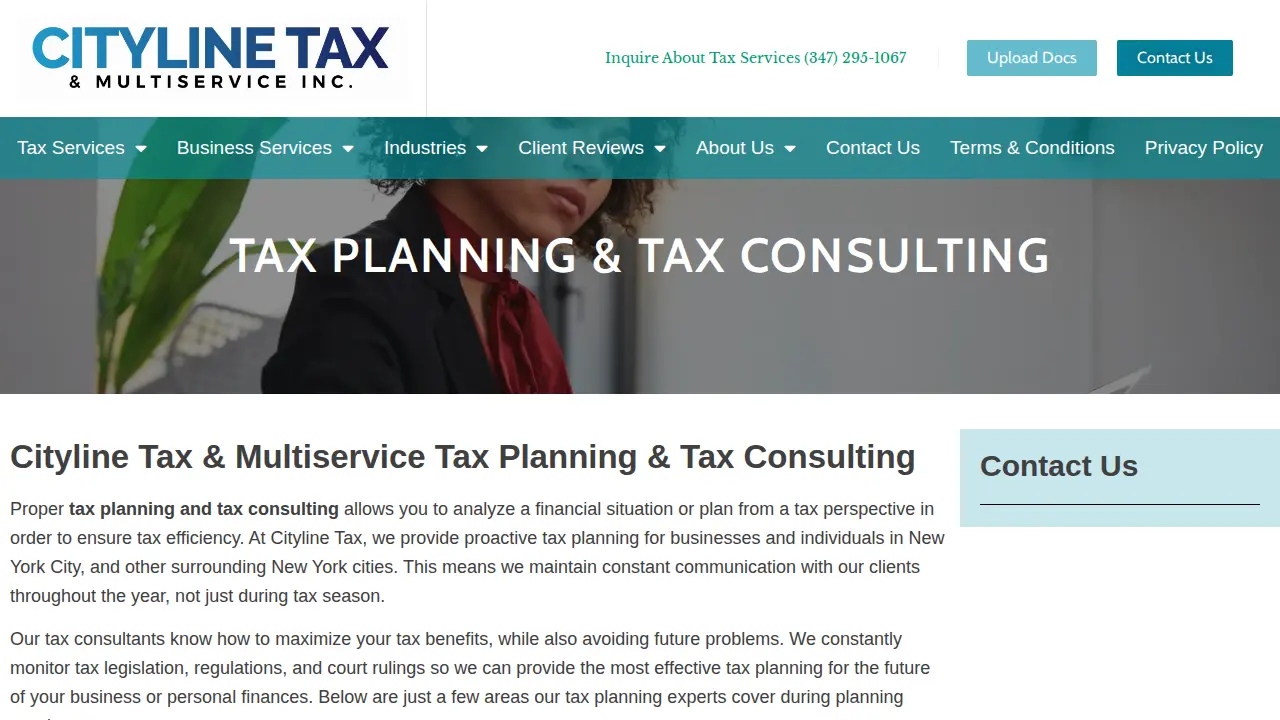 Cityline Tax & Multiservices Inc page