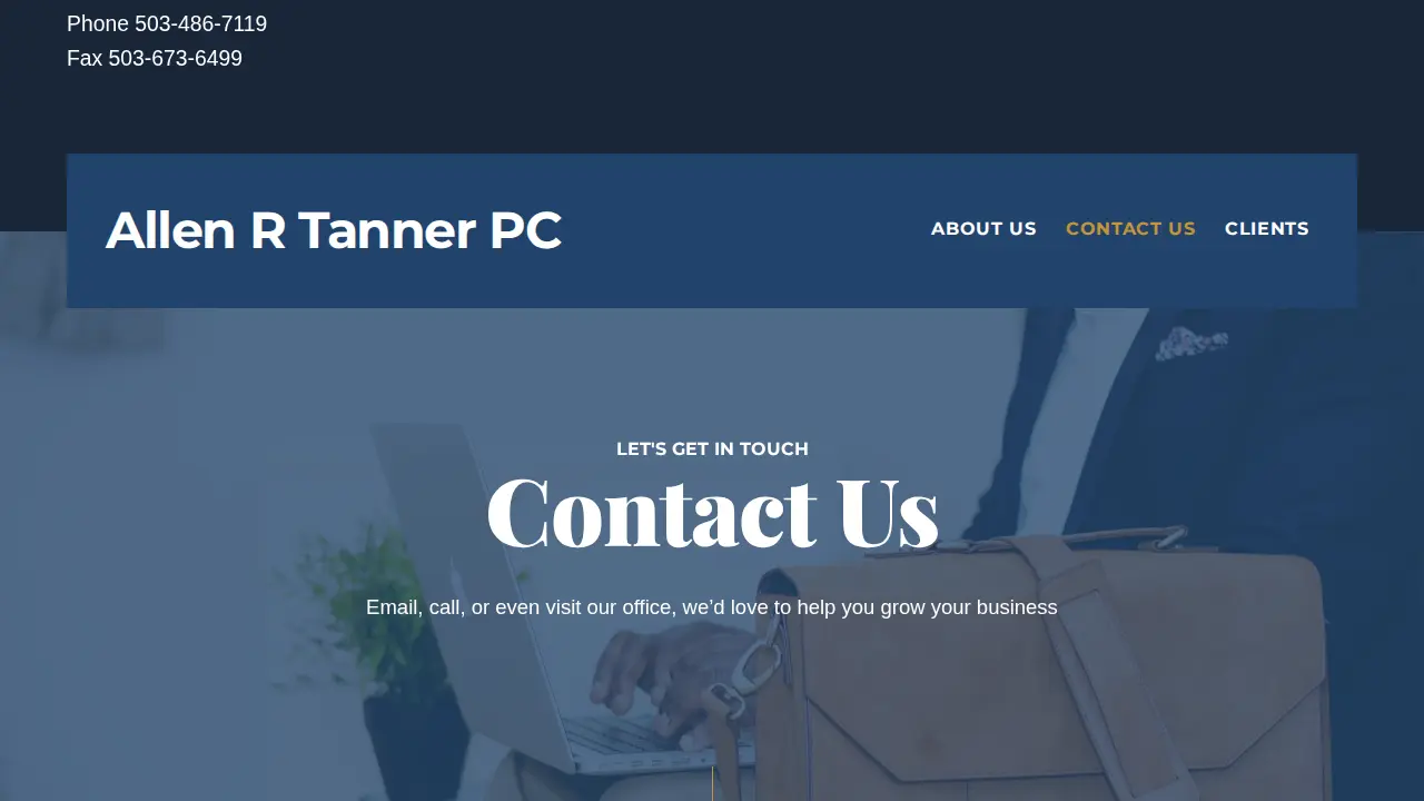 Allen R Tanner PC page